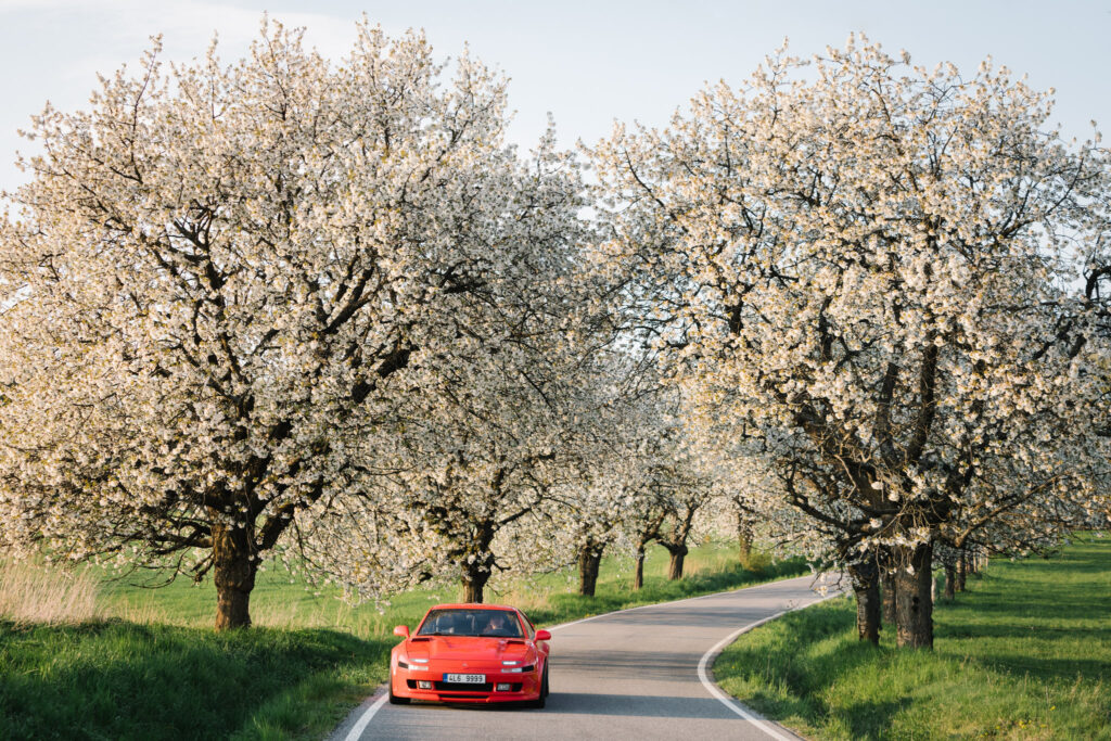 Mitsubishi GT3000 v jarní áleji